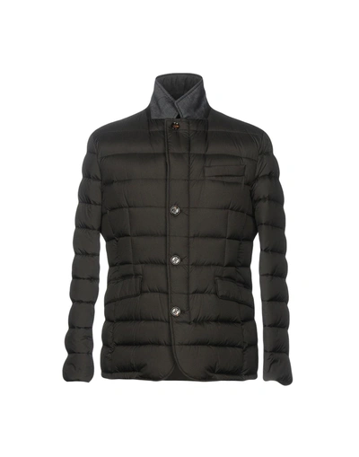 Moorer Down Jacket In Dark Brown
