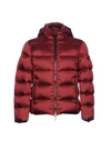 Moorer Down Jacket In Maroon