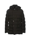 Moorer Down Jacket In Dark Brown