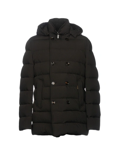 Moorer Down Jacket In Dark Brown