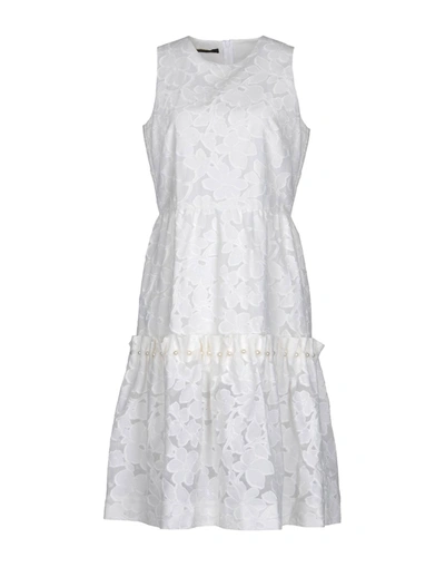Mother Of Pearl Midi Dresses In White