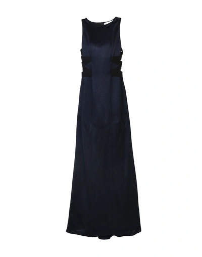 Galvan Long Dresses In Dark Blue