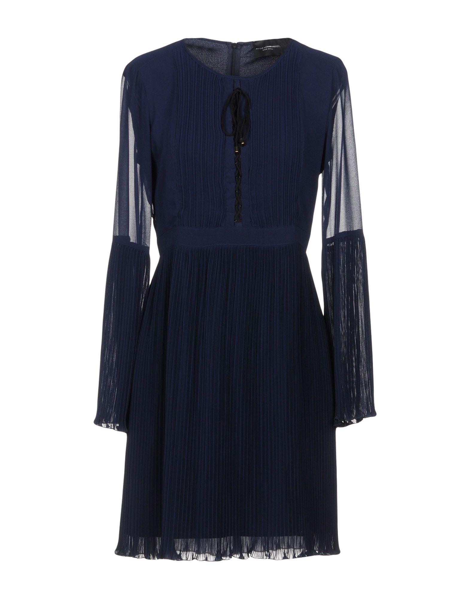 Atos Lombardini Short Dress In Blue | ModeSens