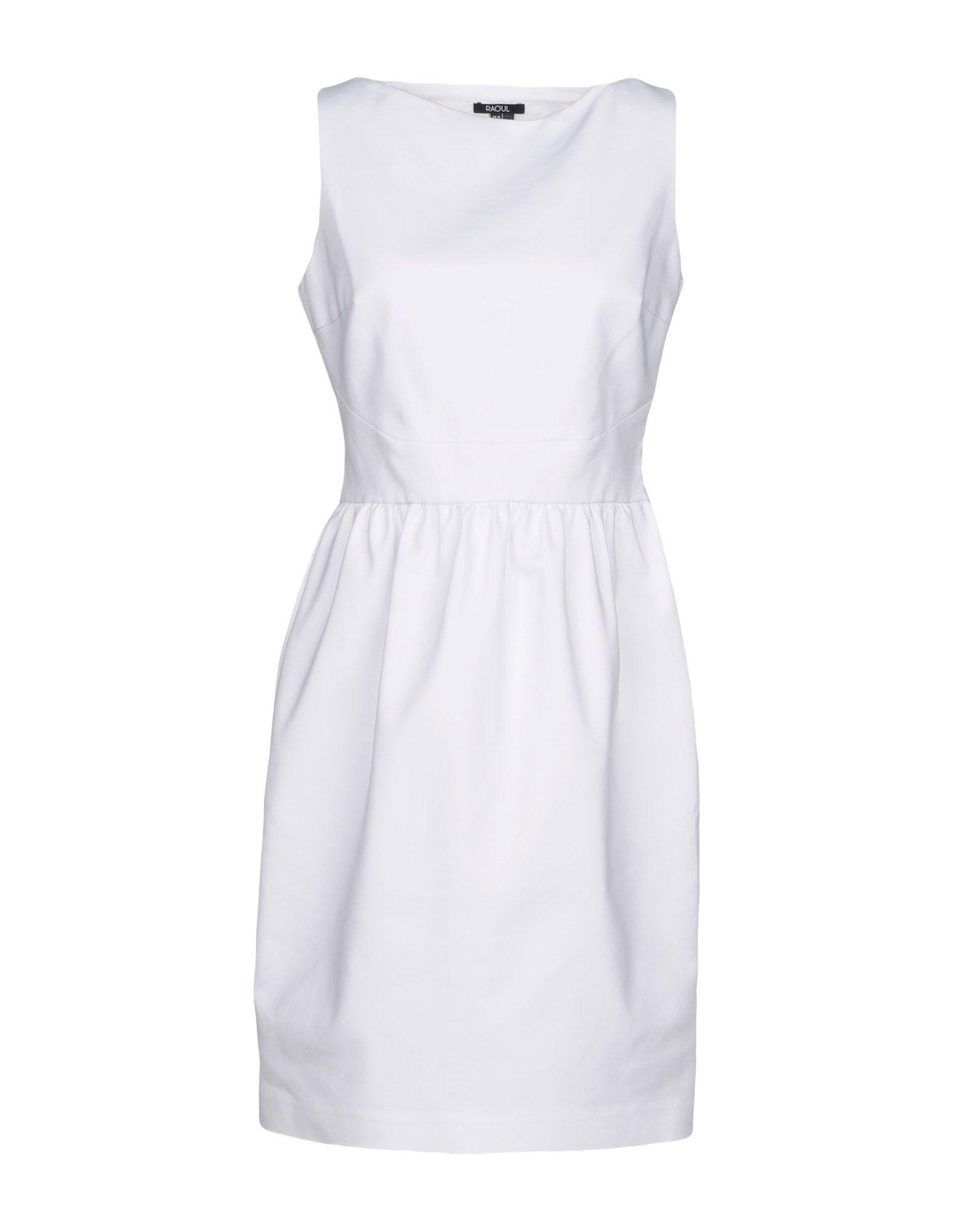 Raoul Short Dress In White | ModeSens