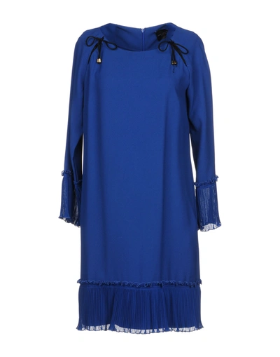 Atos Lombardini Short Dress In Blue