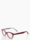 Kate Spade Rebecca Glasses In Red Newsprint