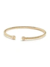 David Yurman Women's Cable Spira 18k Yellow Gold & Diamond Bracelet