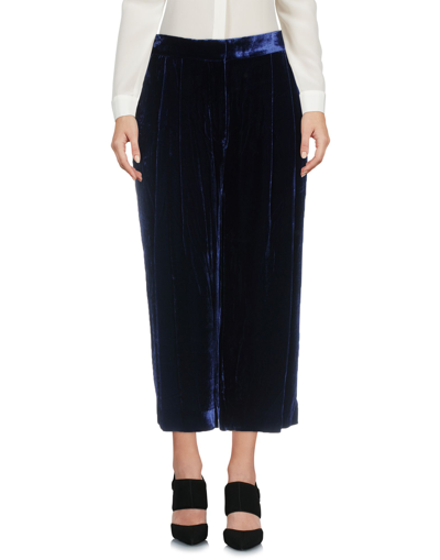 Tibi Cropped Pants In Dark Blue