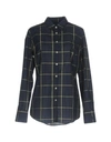 Fred Perry Checked Shirt In Dark Blue