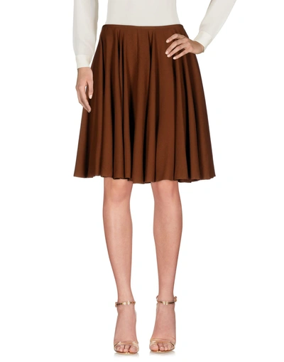A.f.vandevorst Knee Length Skirt In Brown