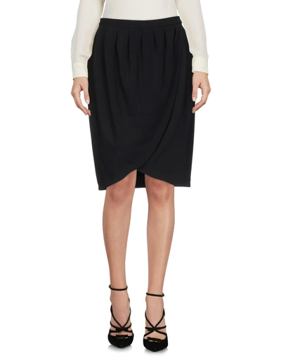 Michael Kors Knee Length Skirt In Black