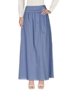 Fabiana Filippi Maxi Skirts In Pastel Blue