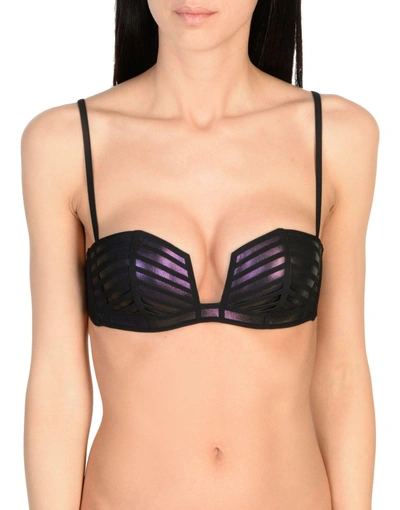 La Perla Bikini Tops In Dark Purple