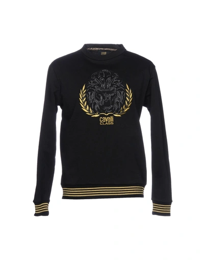 Class Roberto Cavalli Sweatshirt In Black