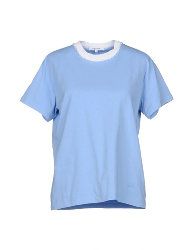 Carven T-shirts In Sky Blue