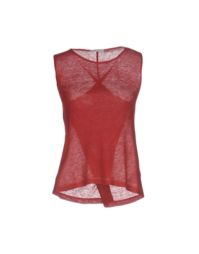 Intropia T-shirt In Brick Red