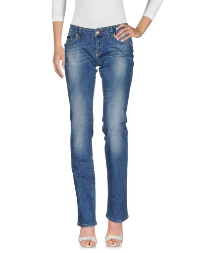 Philipp Plein Denim Pants In Blue