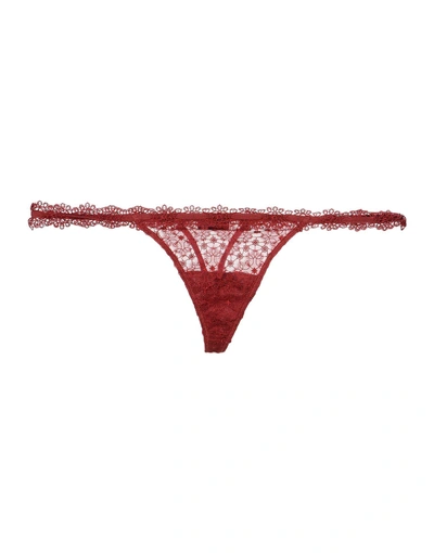 La Perla G-strings In Brick Red