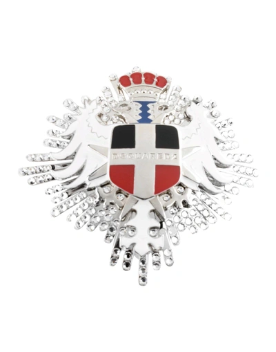 Dsquared2 Brooch In Silver