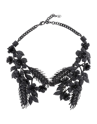 Valentino Garavani Necklaces In Black