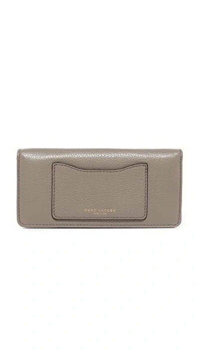 Marc Jacobs Recruit Open Face Wallet In Mink Gray