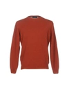 Drumohr Sweaters In Brick Red