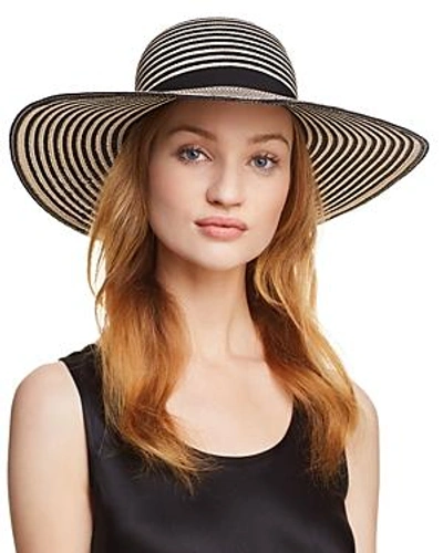 August Hat Company Happy Hour Floppy Hat In Black/natural