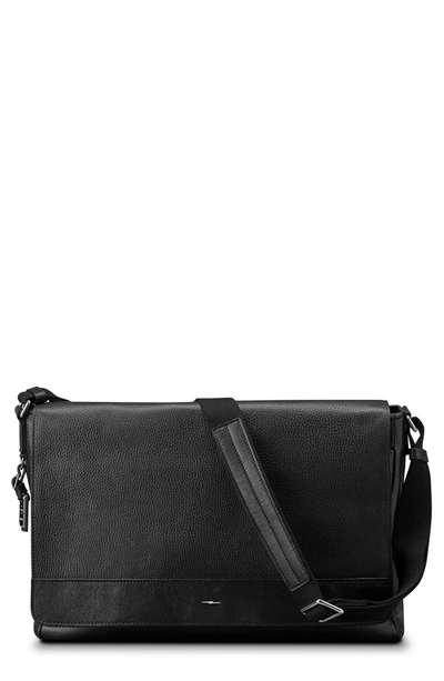 Shinola Canfield Luxe Grain Napa Leather Messenger Bag In Black