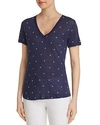 Rails Cara Palm Print Tee In Navy Palms