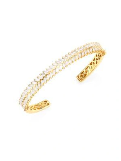 Anita Ko 18k Yellow Gold & Diamond Zipper Cuff