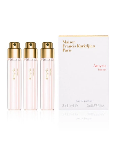 Maison Francis Kurkdjian 3 X 0.37 Oz. Amyris Femme Eau De Parfum Travel Spray Refills