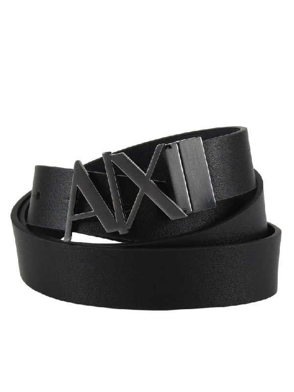 armani exchange belt black