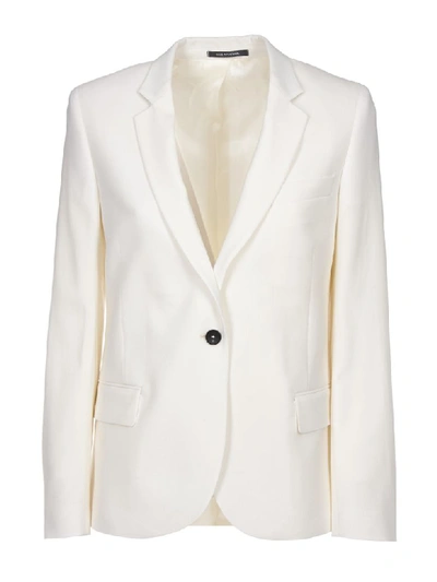 Paul Smith Ps By  Wool-hopsack Blazer In White