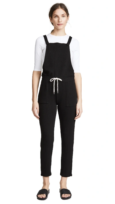 Monrow Overall With Patch Pockets In Black