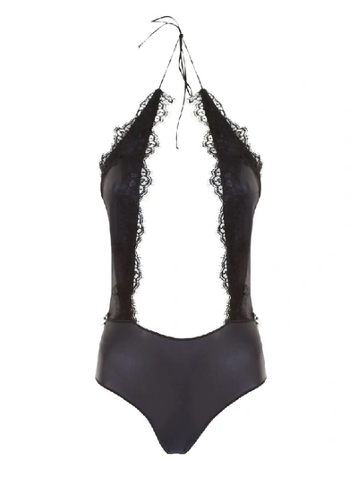 Oseree Swimsuit With Lace In Nero