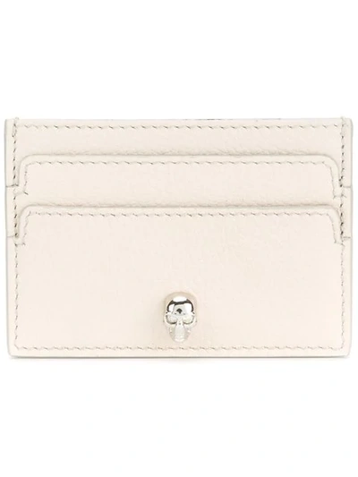 Alexander Mcqueen Skull Card Holder - White