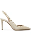 Valentino Garavani Valentino  Rockstud Pumps - Metallic