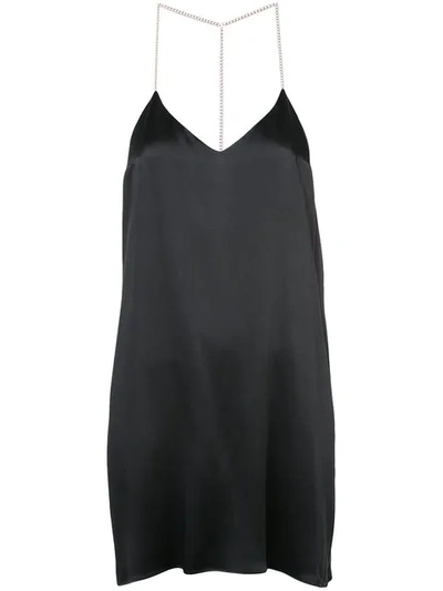 Amiri V-neck Slip Dress - Black