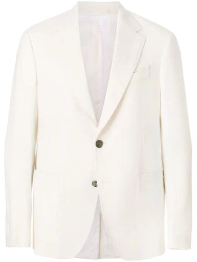 Ferragamo Salvatore  Classic Tailored Jacket - White