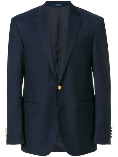 Ralph Lauren Fitted Formal Blazer - Blue