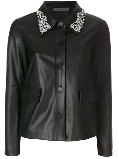 Simonetta Ravizza Sara Embellished Collar Jacket - Black