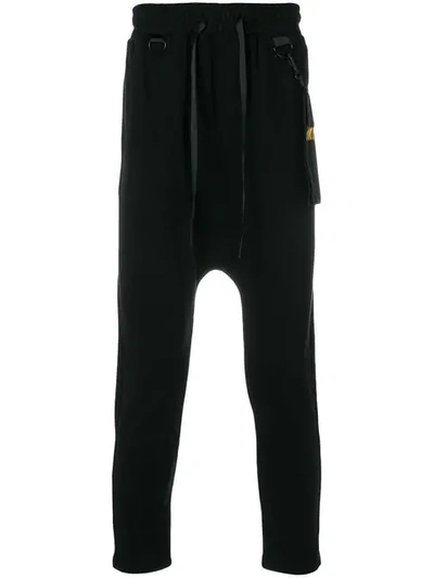 D.gnak By Kang.d D.gnak Drop Crotch Trousers - Black