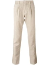 Incotex Pleat Detail Tapered Trousers