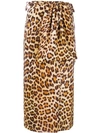 Simonetta Ravizza Leopard-print Wrap Midi Skirt - Neutrals In Nude & Neutrals