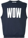 Msgm Wow Tank Top - Blue