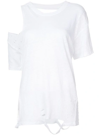 Iro Makla White Cotton T-shirt In Beige