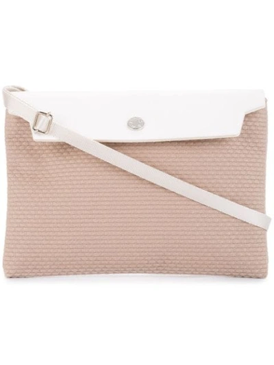 Cabas Contrast Flap Mini Bag In Pink
