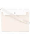 Cabas Flap Shoulder Bag In White
