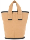 Cabas Small Laundry Tote In Brown