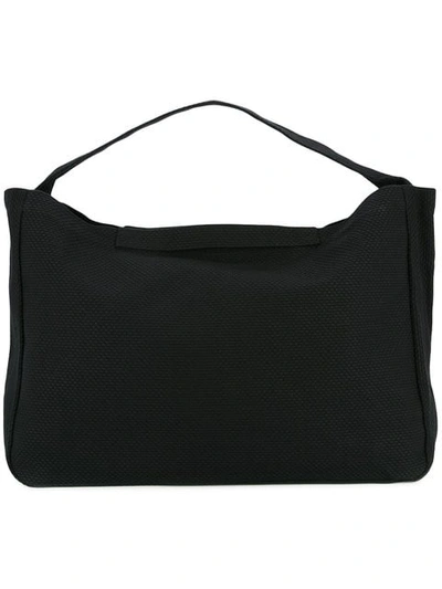 Cabas Newspaper Tote In Black